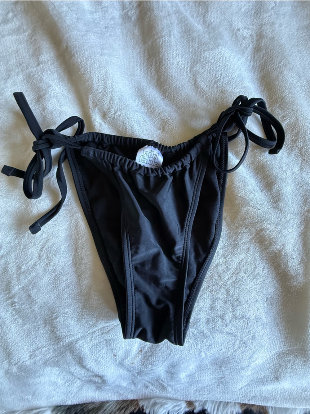 wild fable Black Ruched Bikini Bottom